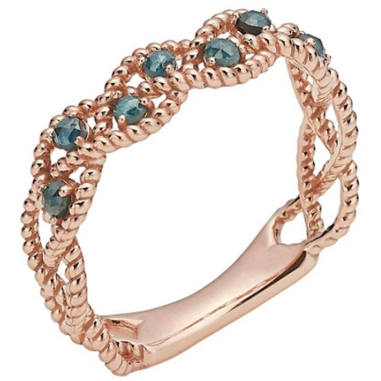 몰리즈 18K 다비드 청러프다이아 반지 S96783R