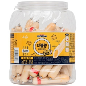 진주햄 천하장사 더블링 한입 콰트로치즈 소시지 1.2kg_이미지