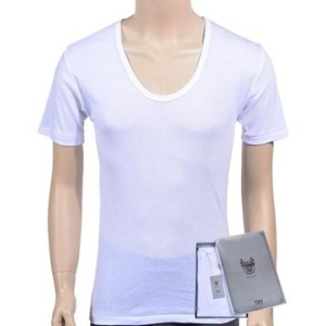 TRY 부드러운 터치감 후라이스 디럭스 남성 백색 반팔 런닝0116jk WFIX11U_이미지