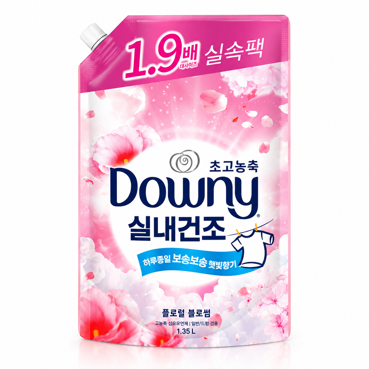 다우니 실내건조 플로럴프레시 리필 1.35L