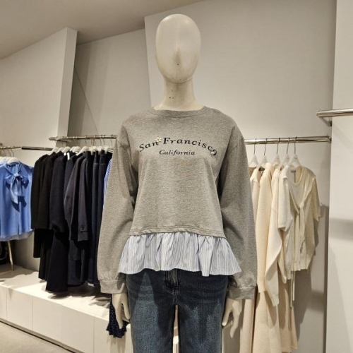 미센스 MB5XTSMG02Z_밑단셔츠배색티셔츠_이미지