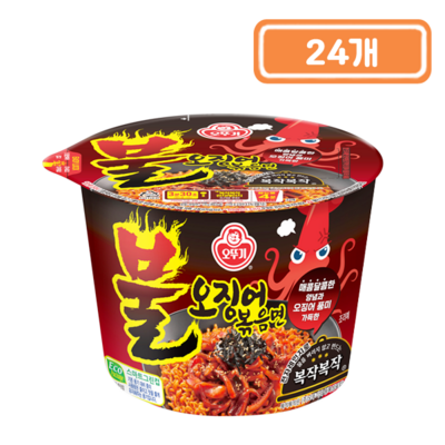 오뚜기 불 오징어 볶음면 큰컵 110g (24개)