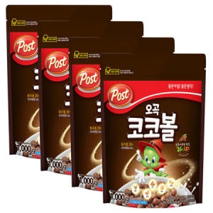 동서식품 포스트 오곡 코코볼 1kg (4개)_이미지