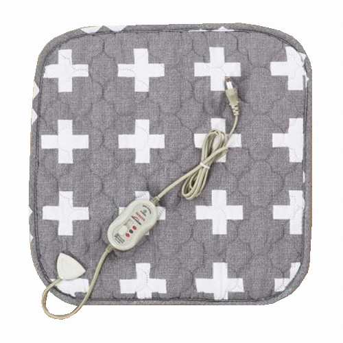 대호플러스 더안 크로스그레이 양면 전기방석 (1인용, 45x45cm)
