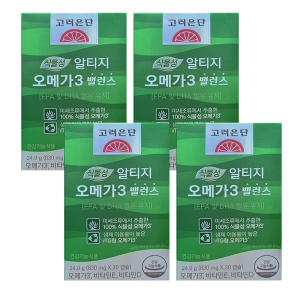 고려은단 식물성 알티지 오메가3 밸런스 830mg 30캡슐 (4개)_이미지