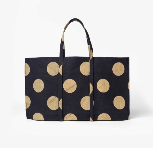 아미 샌프란시스코마켓 ACALVA 아칼바 SFM 20TH ANNIVERSARY DOT TOTE L NAVY/ACE2M80005A72_이미지