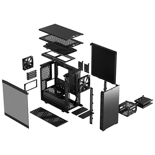 Fractal Design Define 7 Mini Light 강화유리 (블랙)_이미지