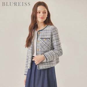 블루레이스 트리밍포인트트위드자켓_BI5S1JK1041
