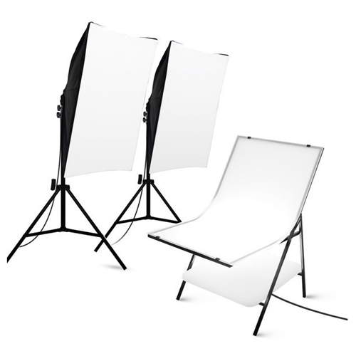 라이트컴 COMS 지속광 소프트박스 누끼 촬영세트 소형 LC100FWS