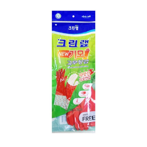 크린랲 기모 고무장갑 free (4켤레)_이미지