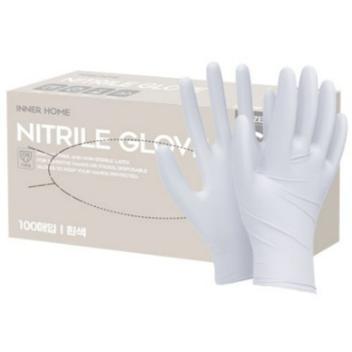 니트릴장갑 화이트 100매