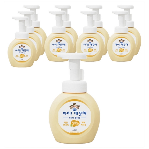 아이깨끗해 핸드워시 순 보송보송 파우더향 250ml (10개)_이미지