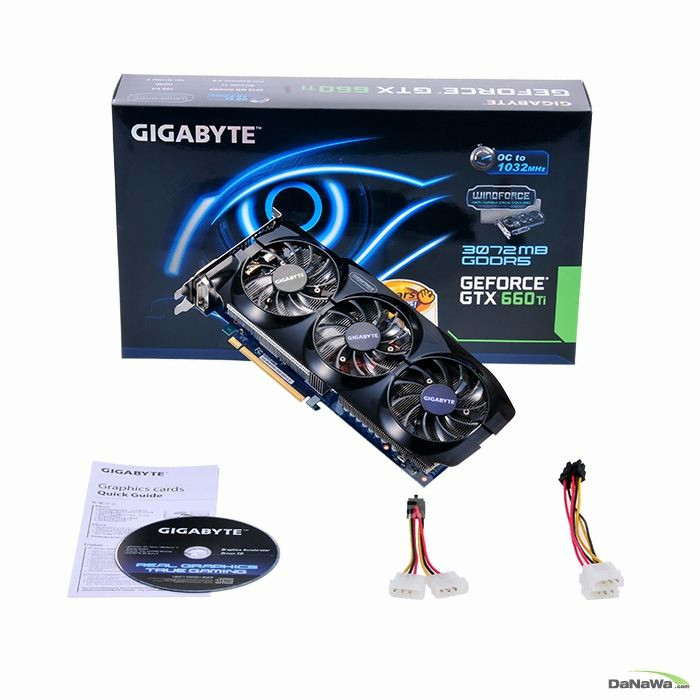 GIGABYTE ������ GTX660 TI UDV OC D5 3GB WINDFORCE 3X