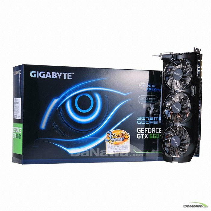 GIGABYTE 지포스 GTX660 TI UDV OC D5 3GB WINDFORCE 3X_이미지