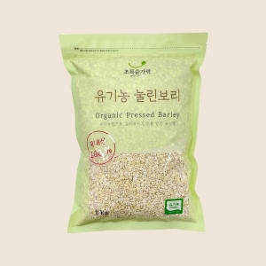 초록숟가락 유기농 눌린보리쌀 (1kg,1개)_이미지