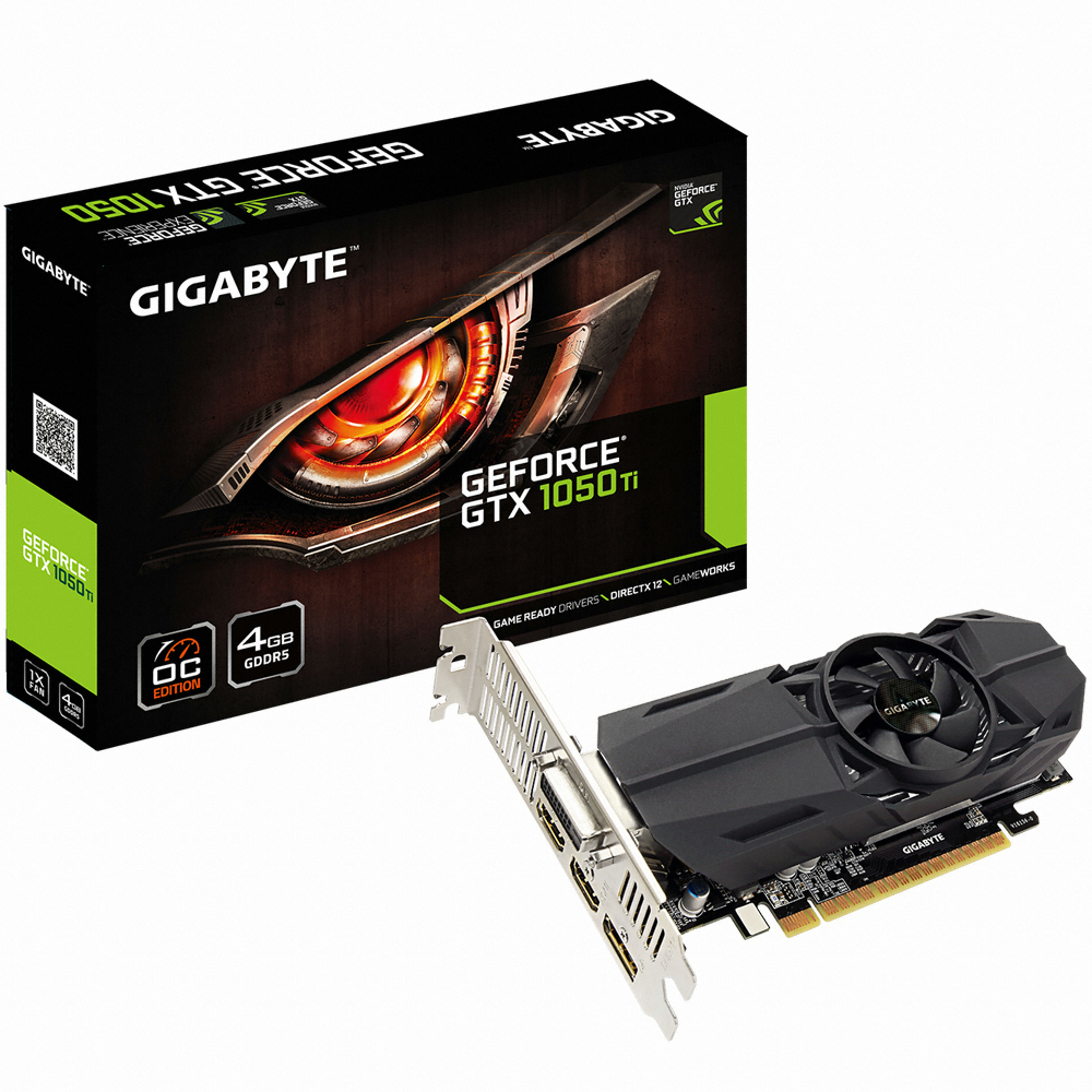 GIGABYTE ������ GTX1050 Ti UD2 D5 4GB Nano LP