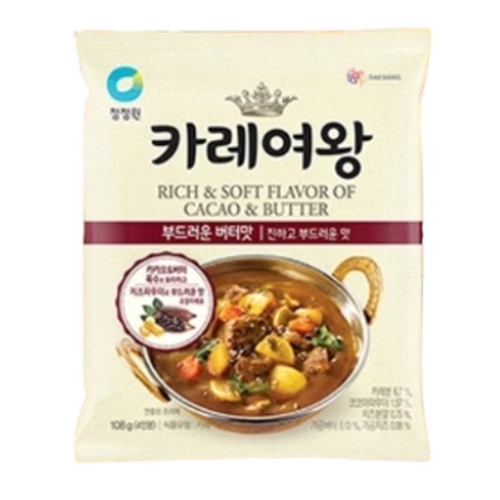 대상 청정원 카레여왕 부드러운버터맛 108g (10개)_이미지