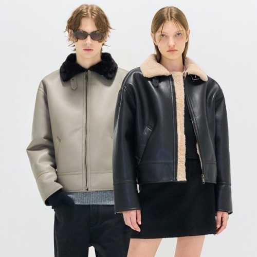 제너럴아이디어 UNI 클래식 에코 레더 무스탕 2COL / SBC4U07011_이미지