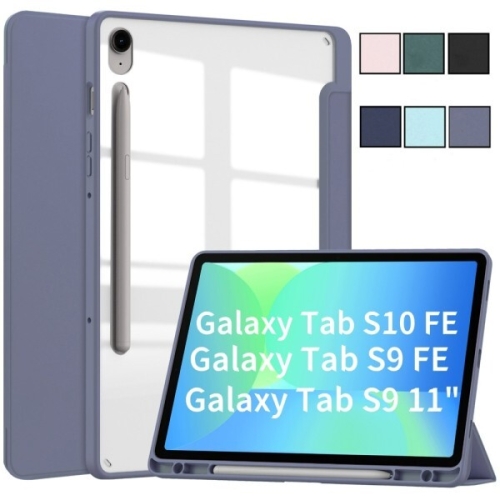 갤럭시 호환 탭 S10 FE 10.9인치 2025 케이스 SM-X520 회전 마그네틱 PU 스탠드 커버 S9FE S9 X710 1.._이미지