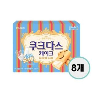 크라운제과 쿠크다스 케이크 77g (8개)_이미지