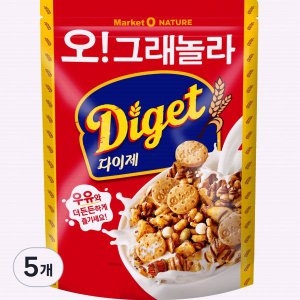 오 그래놀라 시리얼 다이제 250g 5개