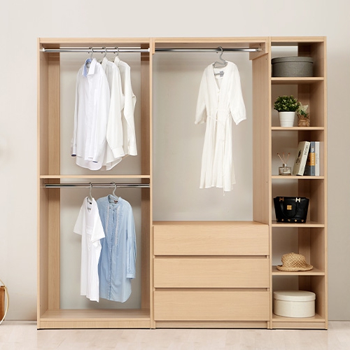 BIF보루네오 리타 시스템행거 드레스룸 I세트 2000