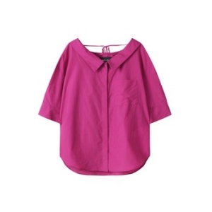 파인트리 모조 오픈카라 셔츠 블라우스 J252MSC041_이미지