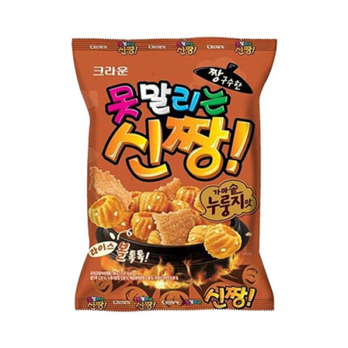 크라운제과 못말리는 신짱 가마솥누룽지맛 120g (16개)_이미지