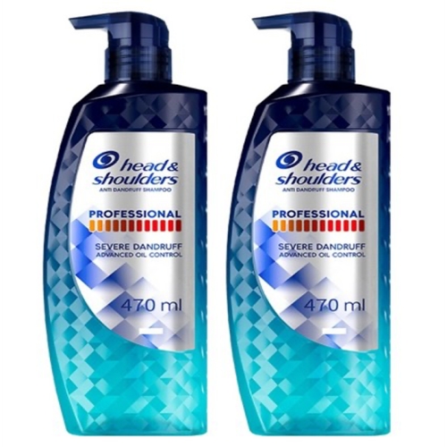 헤드앤숄더 프로페셔널 안티 댄드러프 어드밴스드 오일 컨트롤 샴푸 470ml (2개)_이미지