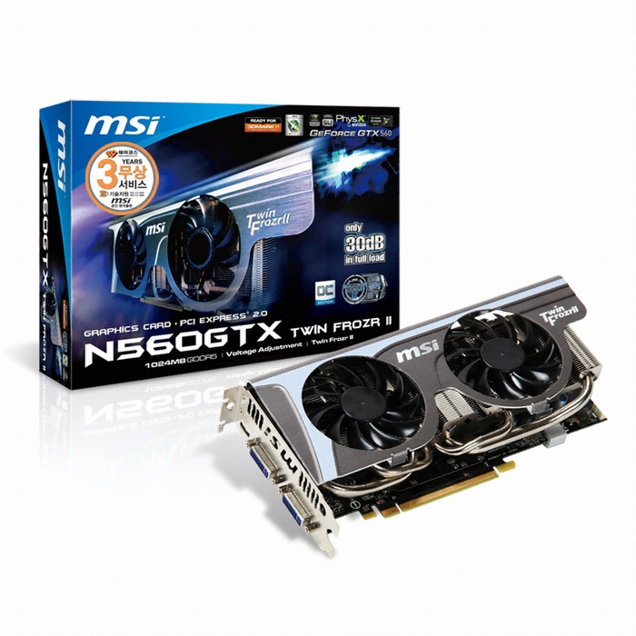 MSI 지포스 GTX560 N560GTX OC D5 1GB 트윈프로져 2_이미지