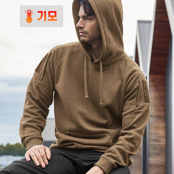 CQR 긴팔티셔츠 방한 기모 후드티 CQ-HOH352