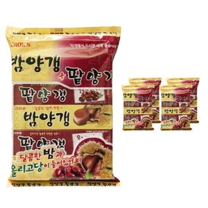 크라운제과 밤양갱 + 팥양갱 10개입 500g (5개)_이미지