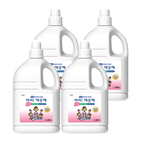 아이깨끗해 대용량 리필 레몬향 4L  (4개)_이미지