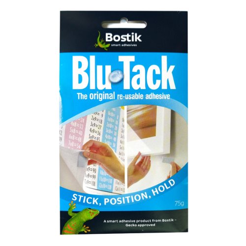 bostik 블루택 재사용 점토 점착제 블루 75g (2개)_이미지