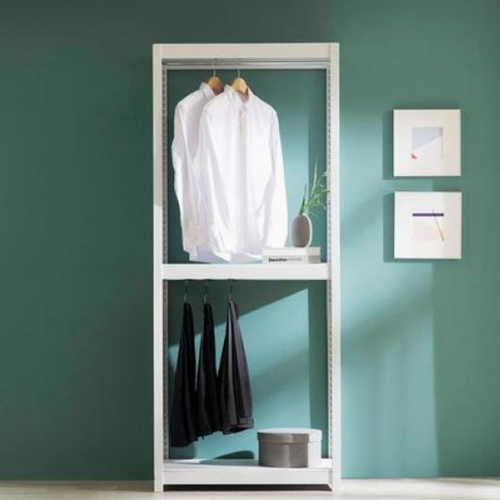 홈던트하우스 조립식 철제 3단 시스템 행거 400x400 (행거봉 2개, 높이 150cm)_이미지