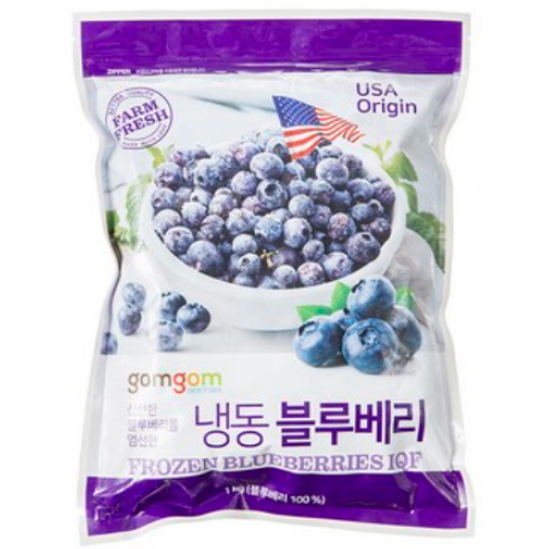 쿠팡 곰곰 냉동 블루베리 1kg (2개)