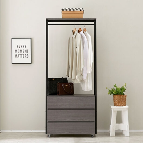 히트디자인 그로미 3단 서랍행거 (80cm)_이미지
