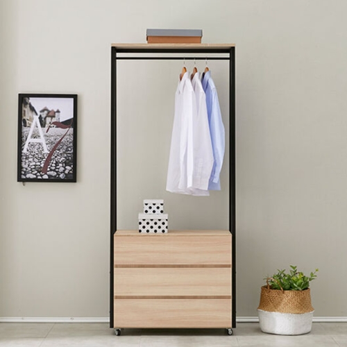 히트디자인 그로미 3단 서랍행거 (80cm)_이미지