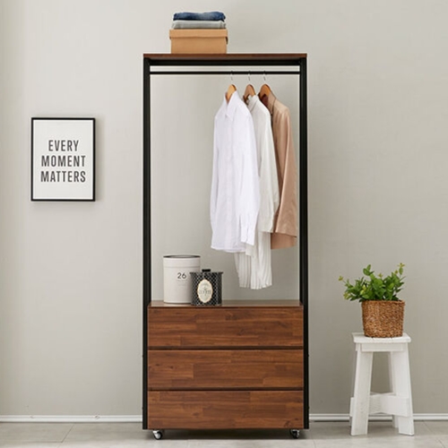 히트디자인 그로미 3단 서랍행거 (80cm)_이미지