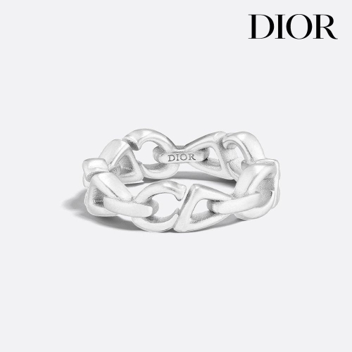 크리스찬디올 실버 CD30 체인 링크 링 반지 R3470HOMST_D990