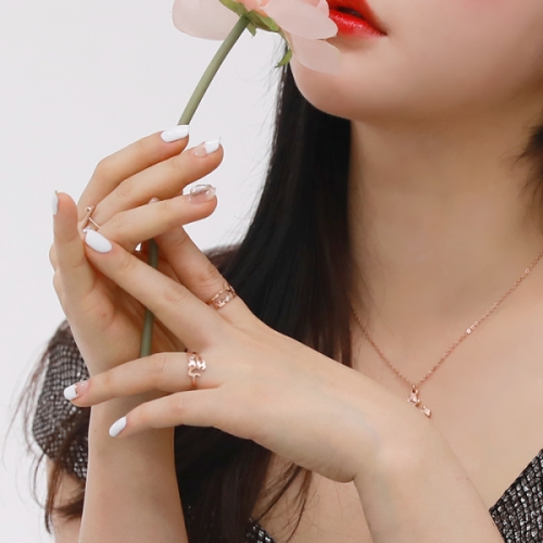 헤스티아 핑크+쇼핑백 Marianna_8 Surgical Steel Ring / 서지컬 써지컬 반지