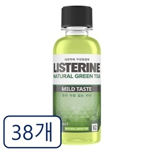존슨앤존슨 리스테린 내추럴 그린티 마일드 100ml (38개)