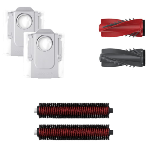 로보락 S9 MaxV Ultra 전용 더스트백+메인브러쉬+세척브러쉬 소모품 3종 세트