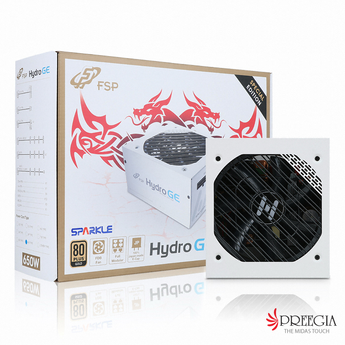 FSP Hydro GE 650W 화이트 80PLUS골드_이미지