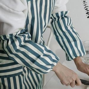 줄무늬 팔토시 라이트블루 미술 공방 작업용팔토시 S10940987