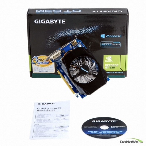 GIGABYTE 지포스 GT630 UD2 D5 1GB 블랙펄_이미지