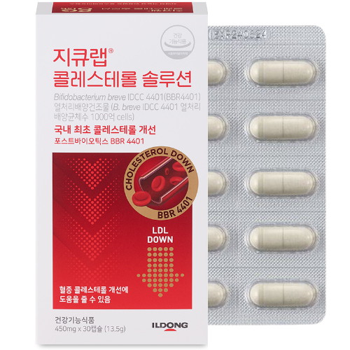 일동제약 지큐랩 콜레스테롤 솔루션 30캡슐 (3개)