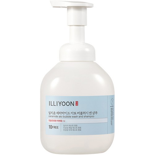 아모레퍼시픽 일리윤 세라마이드 아토 버블 워시 앤 샴푸 400ml (2개)