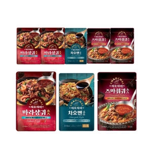 차오차이 즈마훠궈소스 125g x 3개 + 마라샹궈소스 110g x 3개 + 차오멘소스 100g