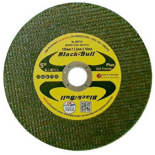 블랙불 5인치 골드 플러스 프리미엄 절단석 GDP125 (10개)